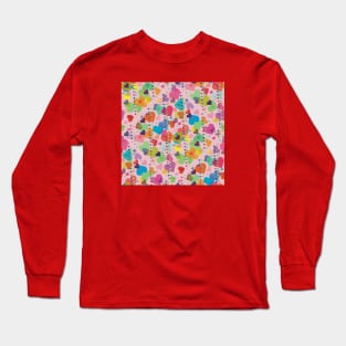 All you need is Love - Fun Pattern Long Sleeve T-Shirt